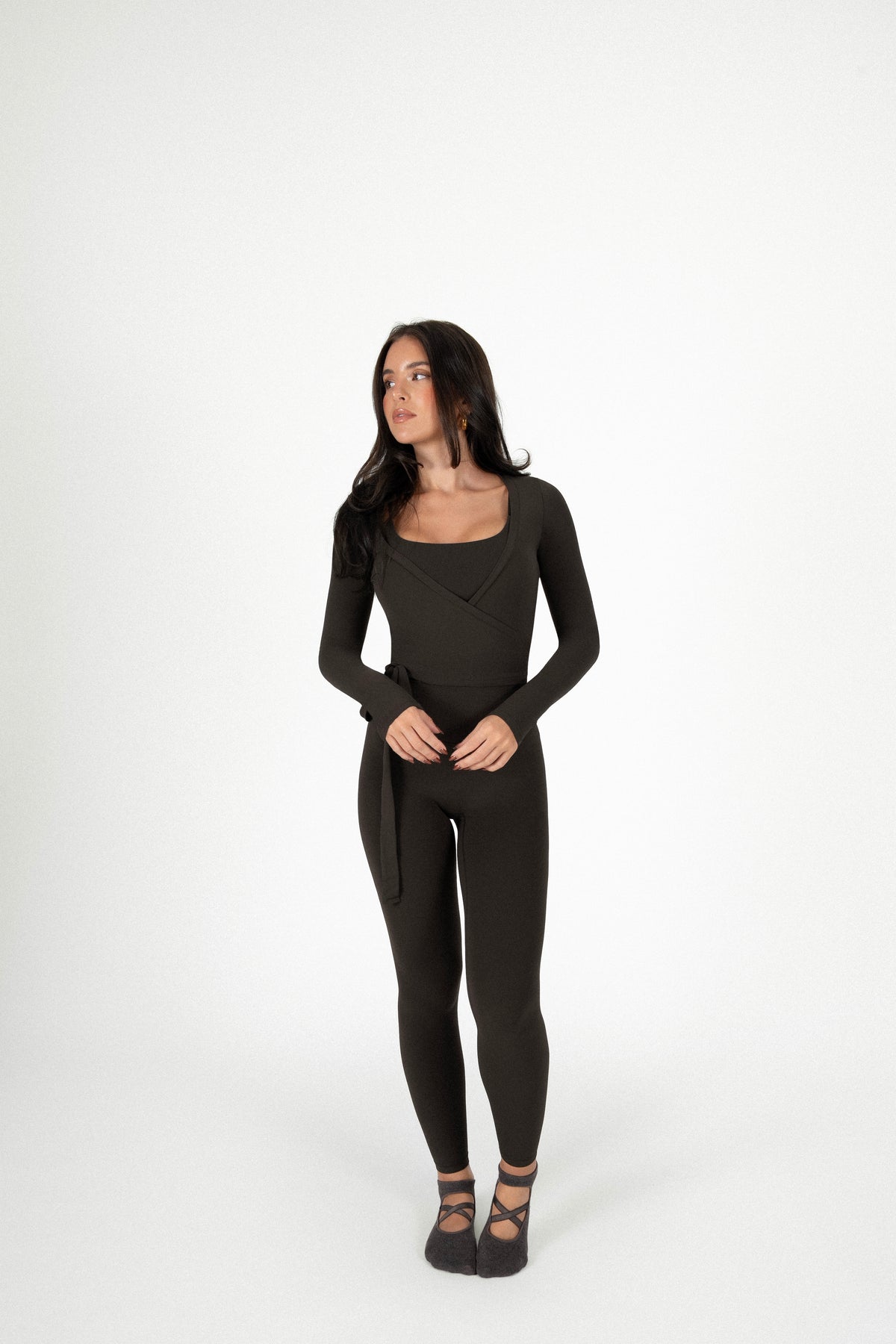 Ballet Wrap Top Espresso