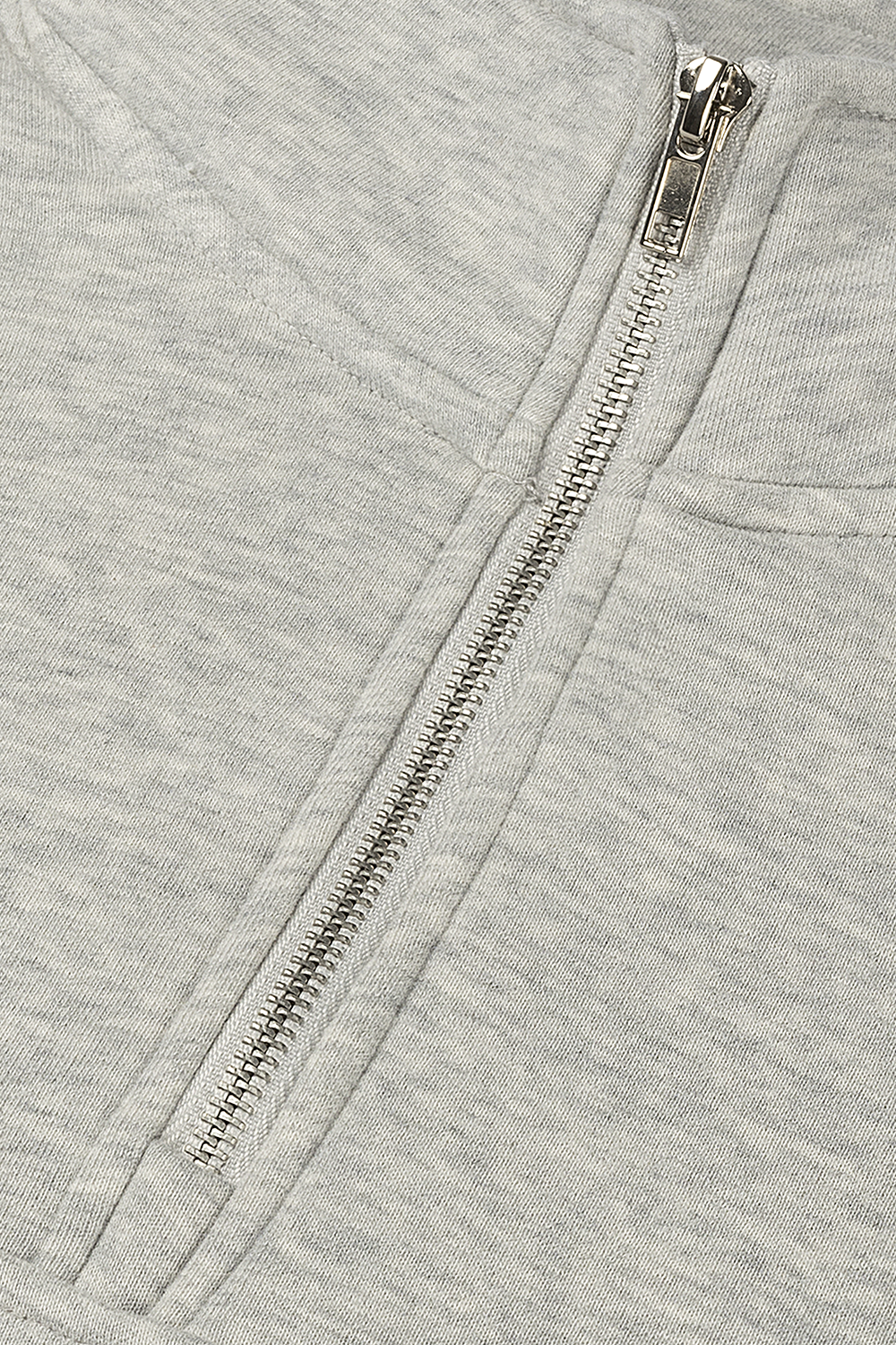 Half Zip Light Heather Grey