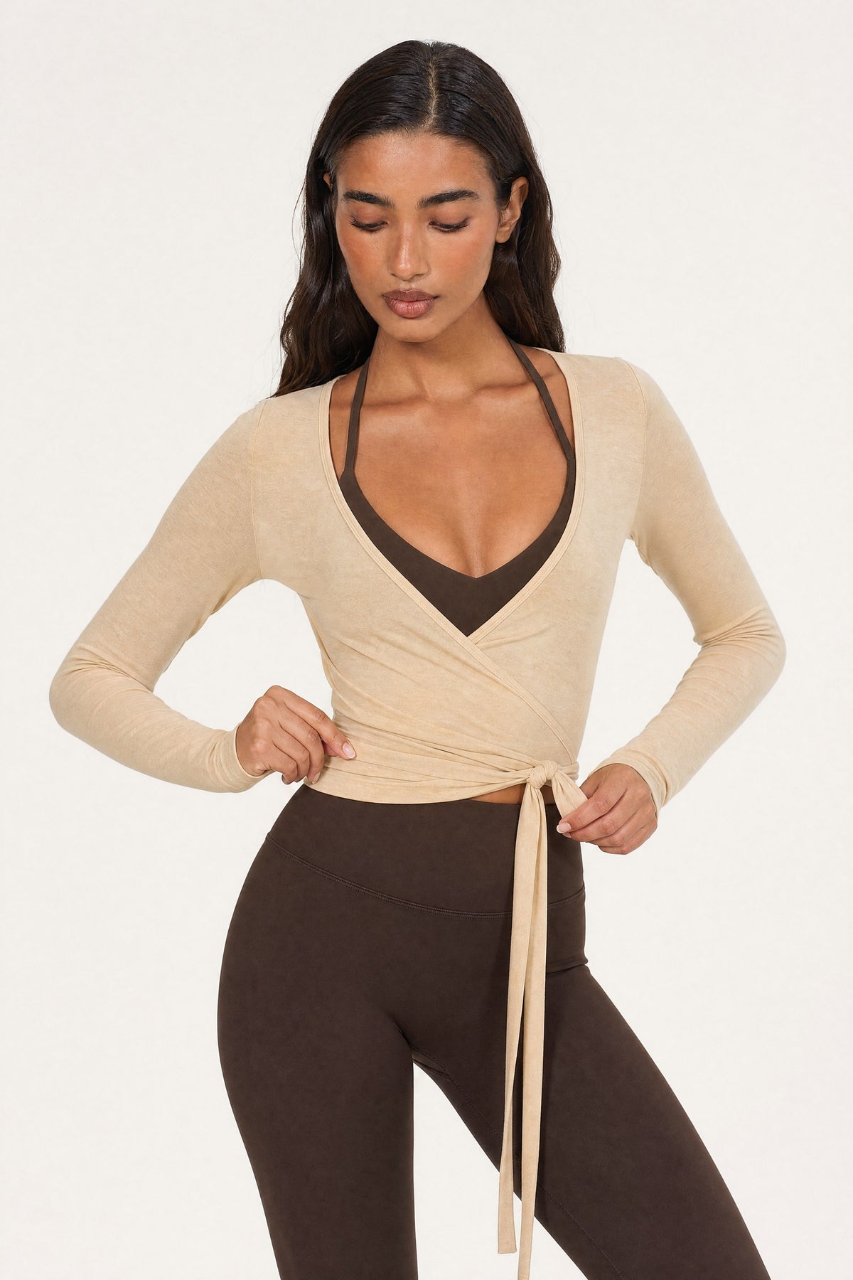 Ballet Wrap Blouse – Dune