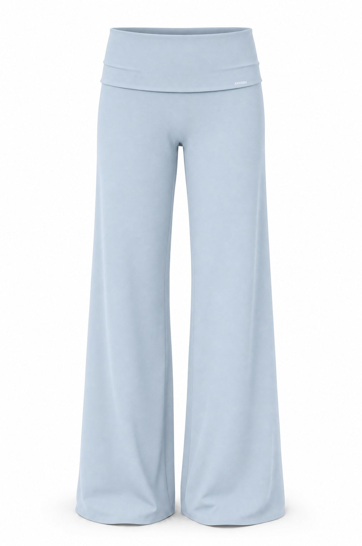 Fold Over Flare Pants Mist on 3D mannequin