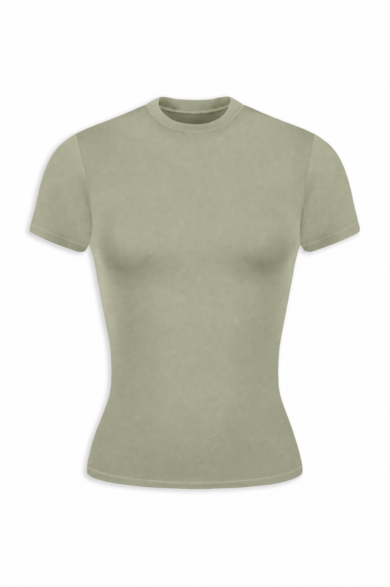 Sage fitted t-shirt front