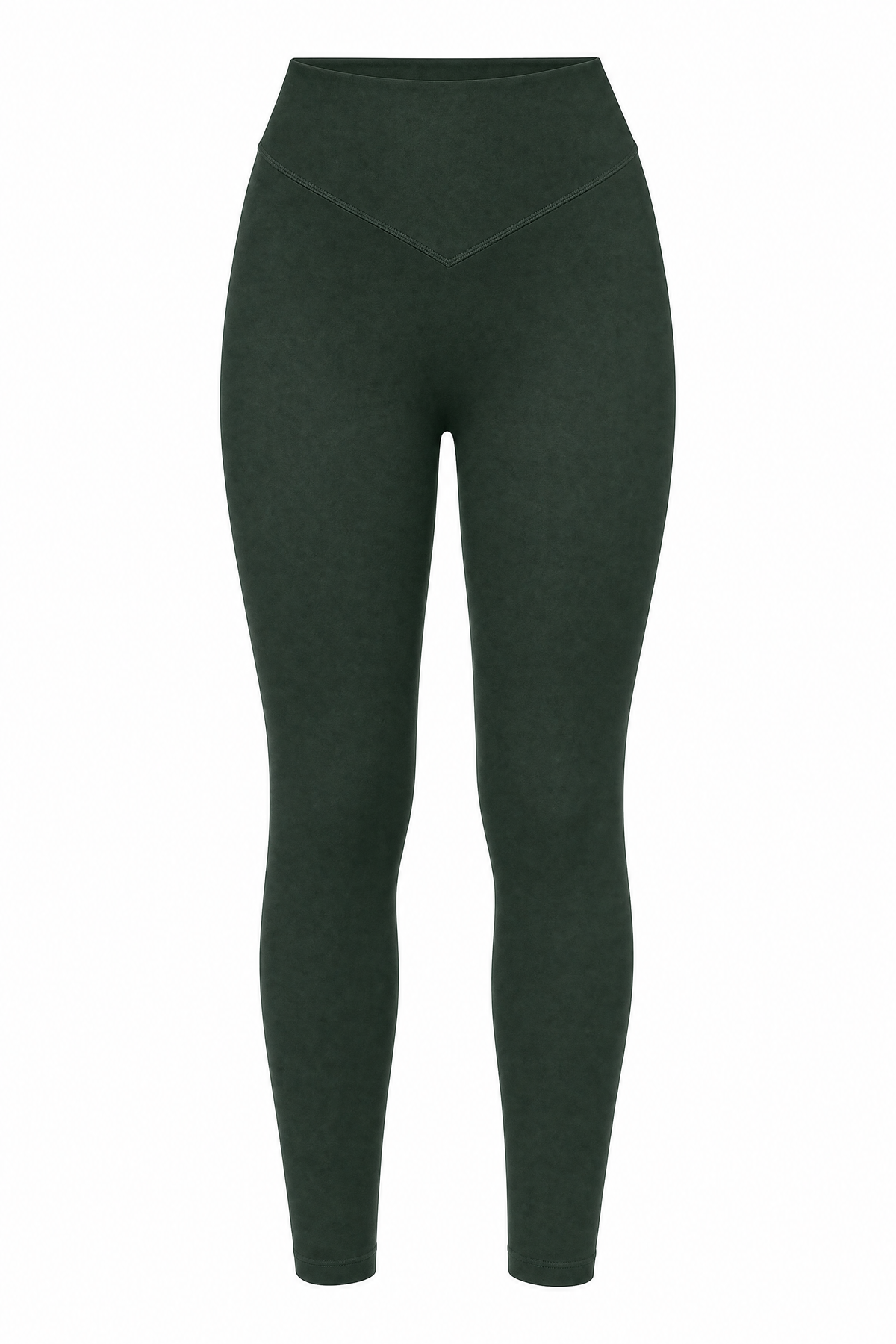 V-Waist Leggings Forest – ghost leggings front