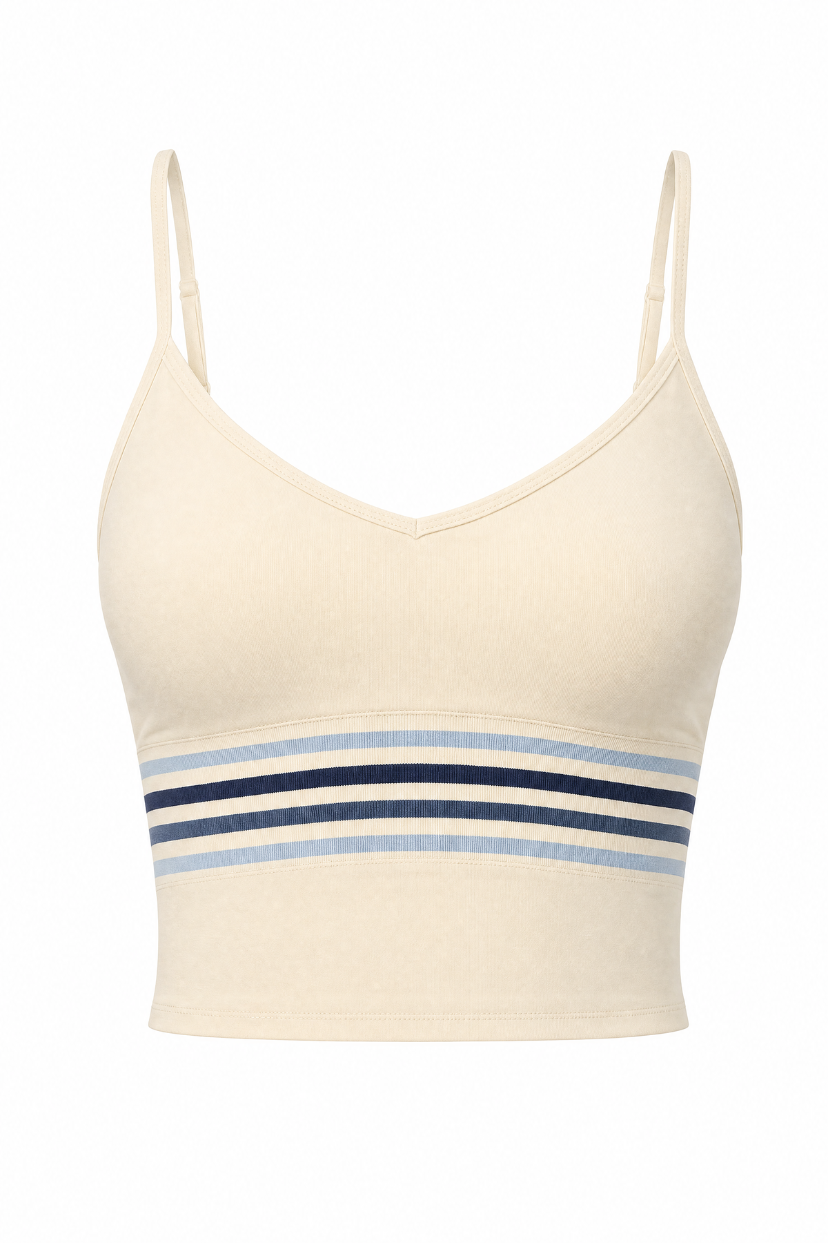 Rib Band V Cami Vanilla – ghost top front