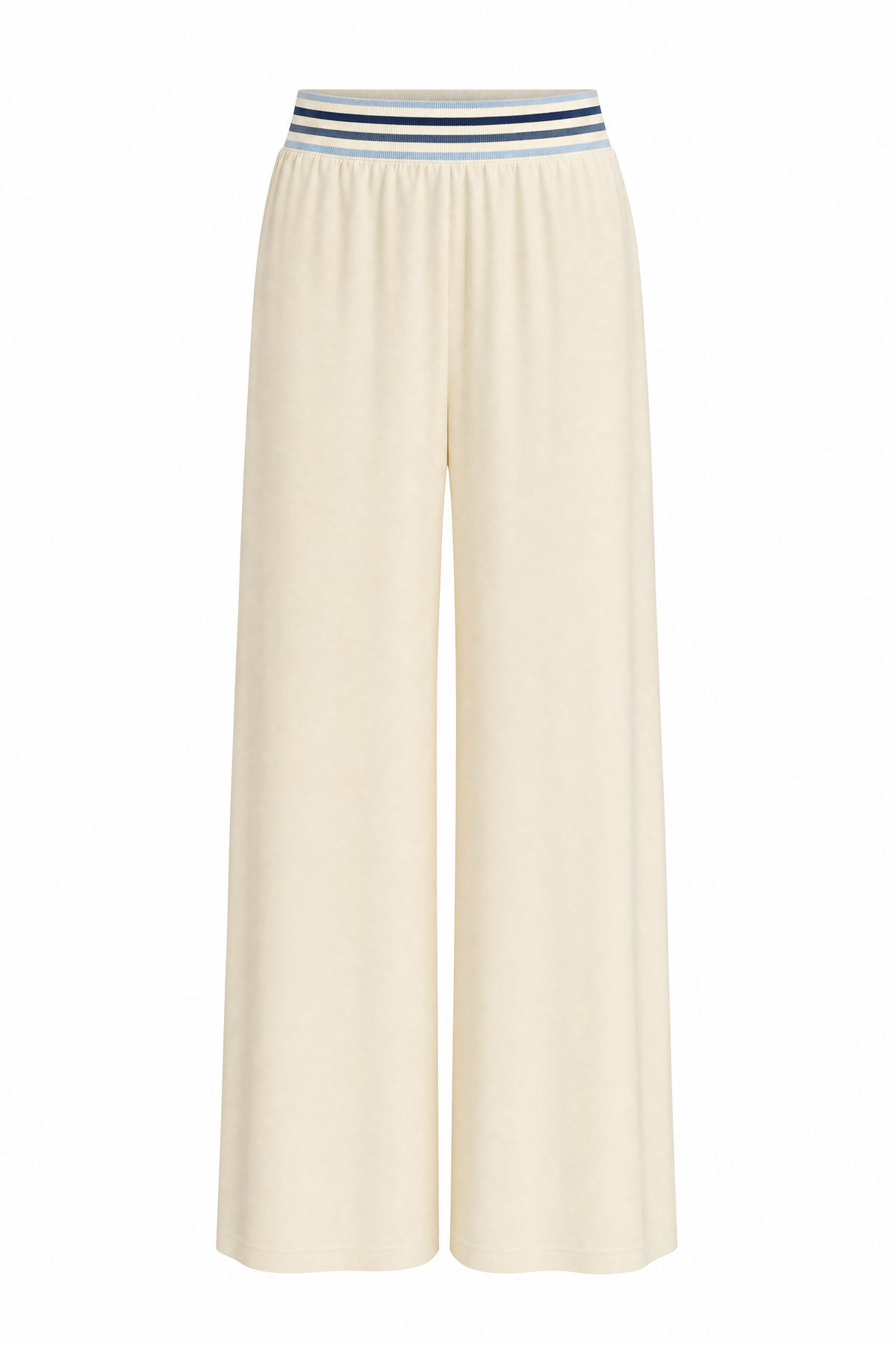 Rib Band Wide Leg Pants Vanilla – ghost pants front