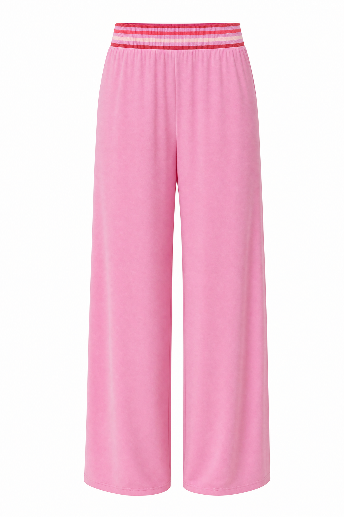 Rib Band Wide Leg Pants Raspberry – ghost pants front