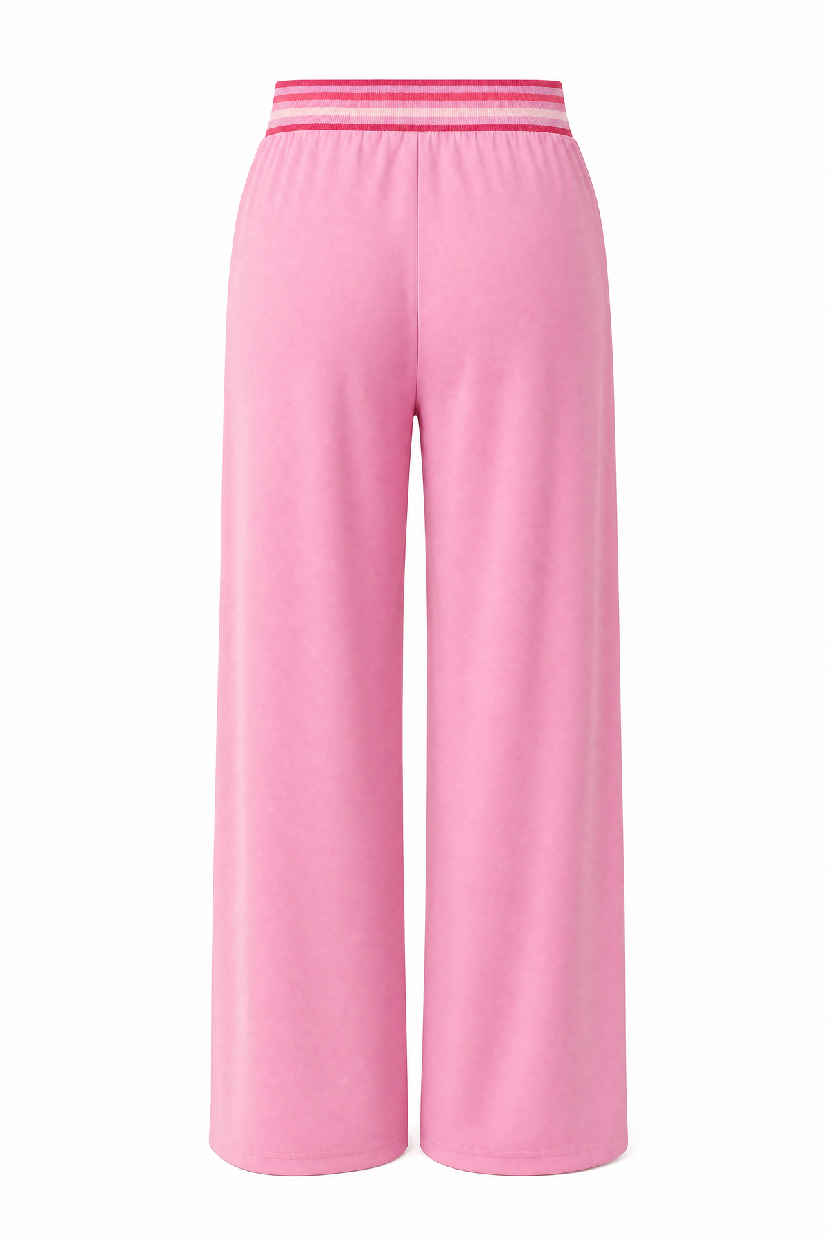 Rib Band Wide Leg Pants Raspberry – ghost pants back