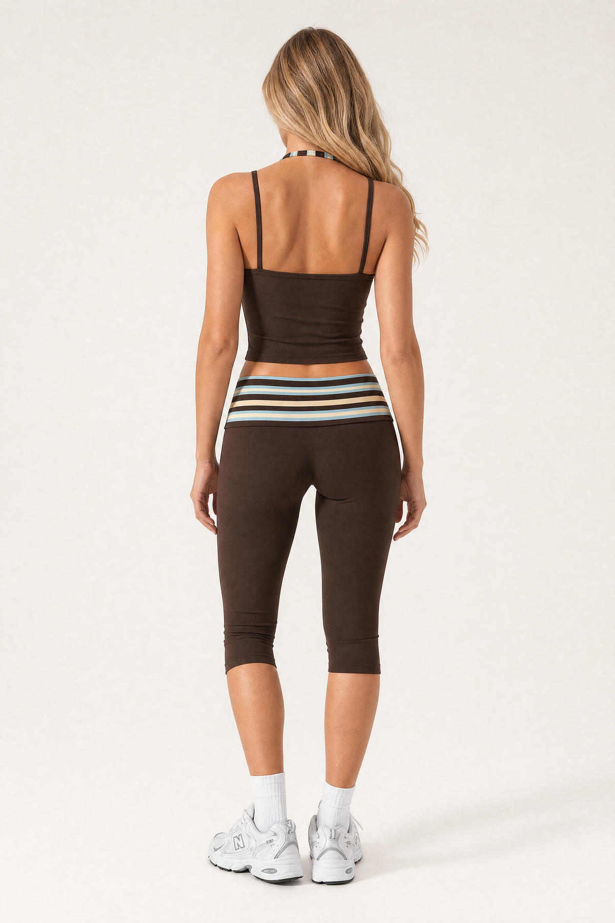 Stripe Band Capri Toffee – back