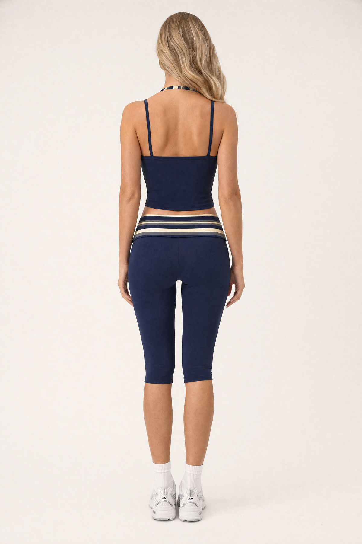 Stripe Band Capri Ink – back