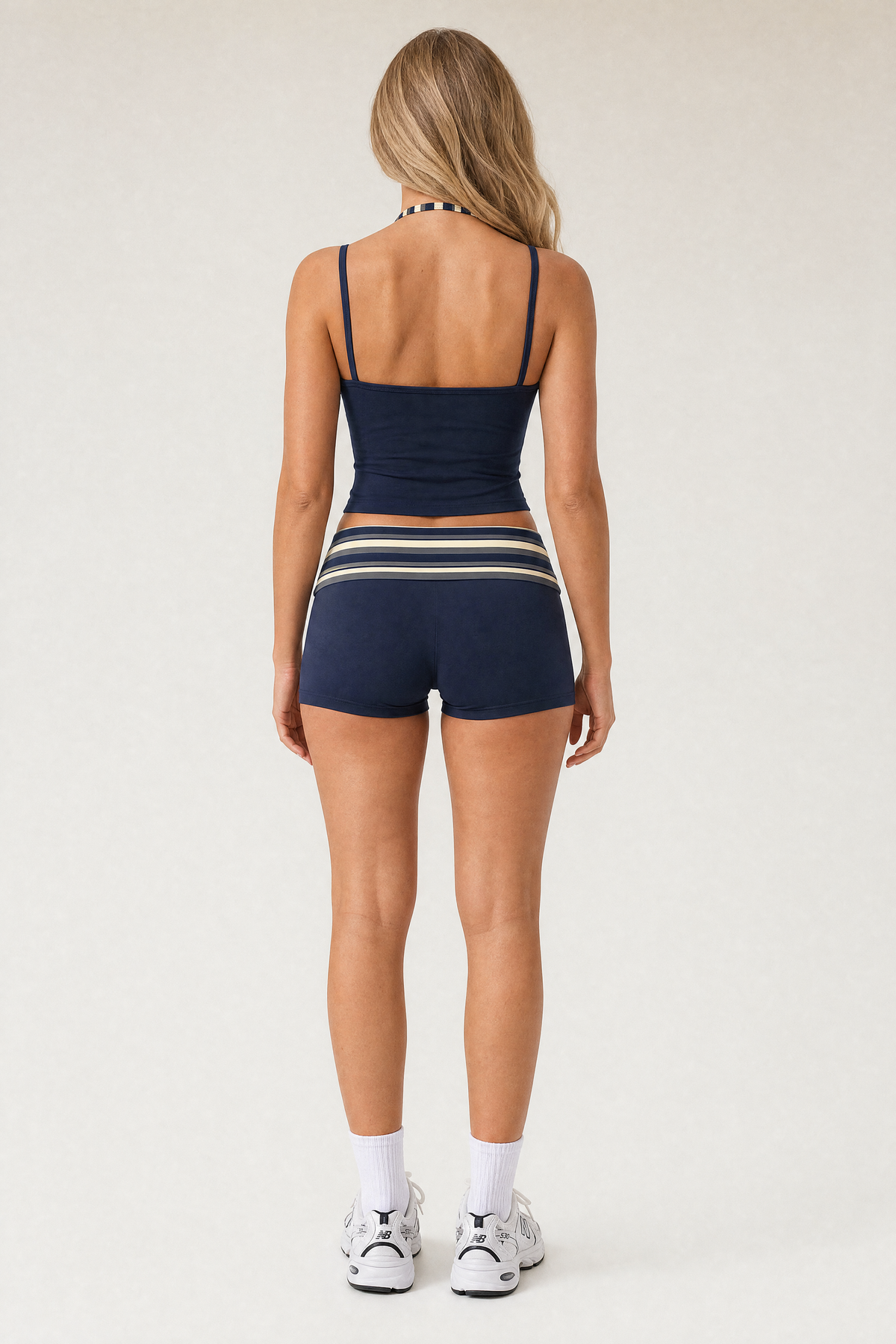Stripe Band Shorts Ink – back