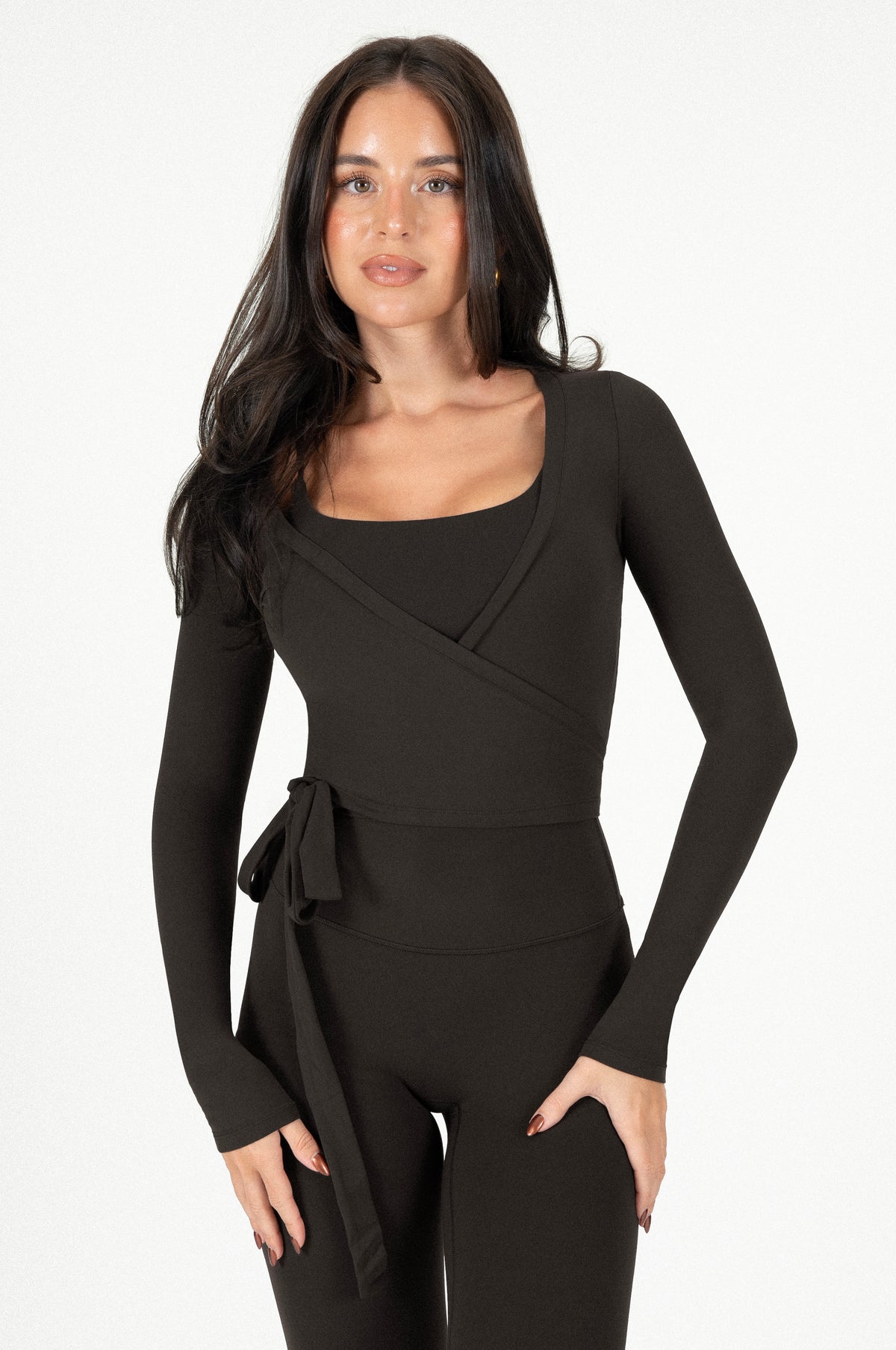 Ballet Wrap Top Espresso