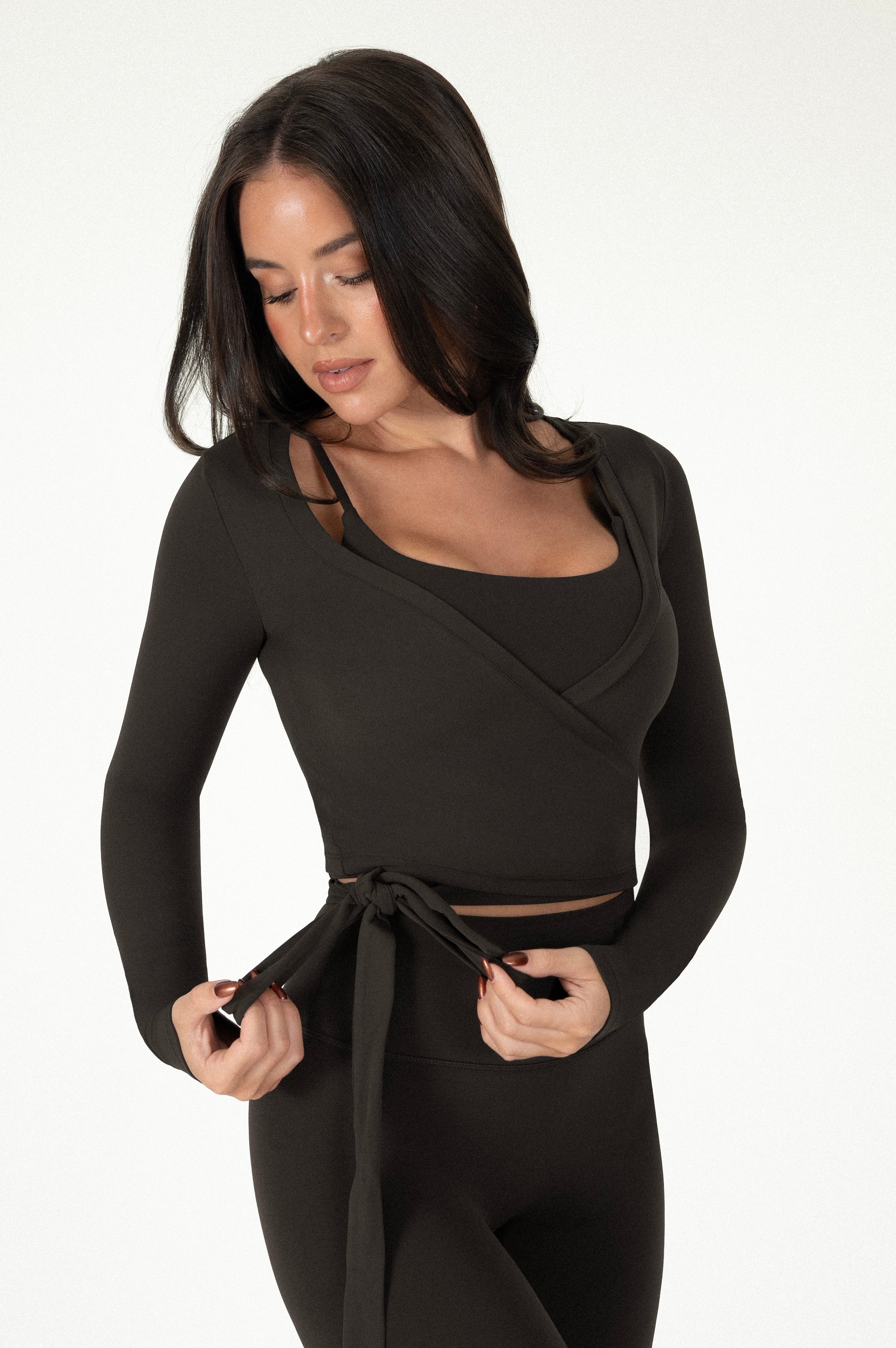 Ballet Wrap Top Espresso