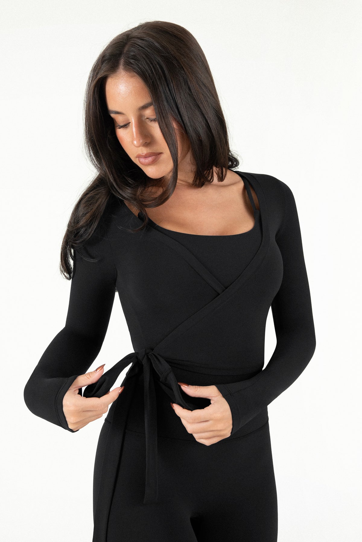 Ballet Wrap Top Onyx