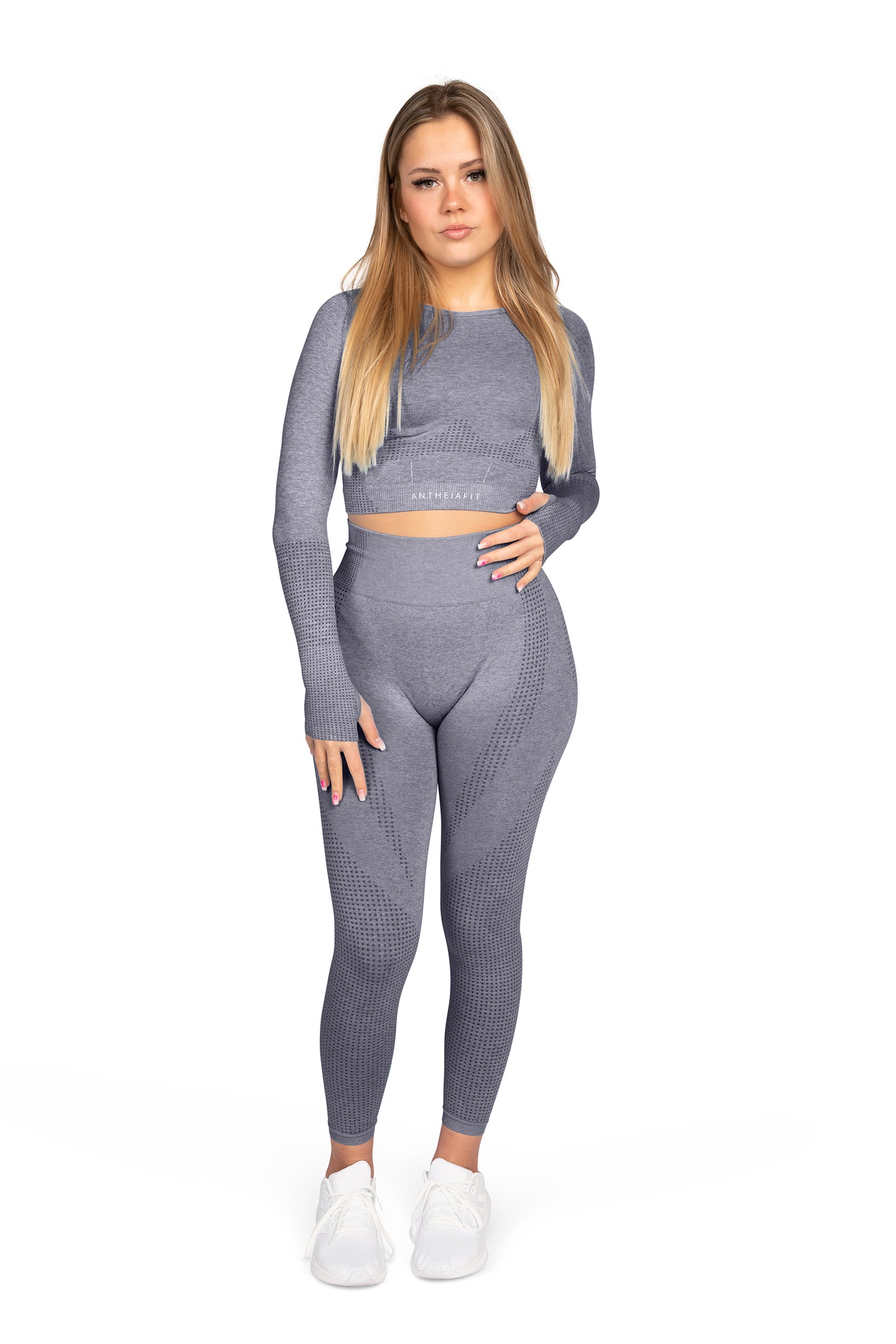 Seamless Long Sleeve Top Black – antheiafit