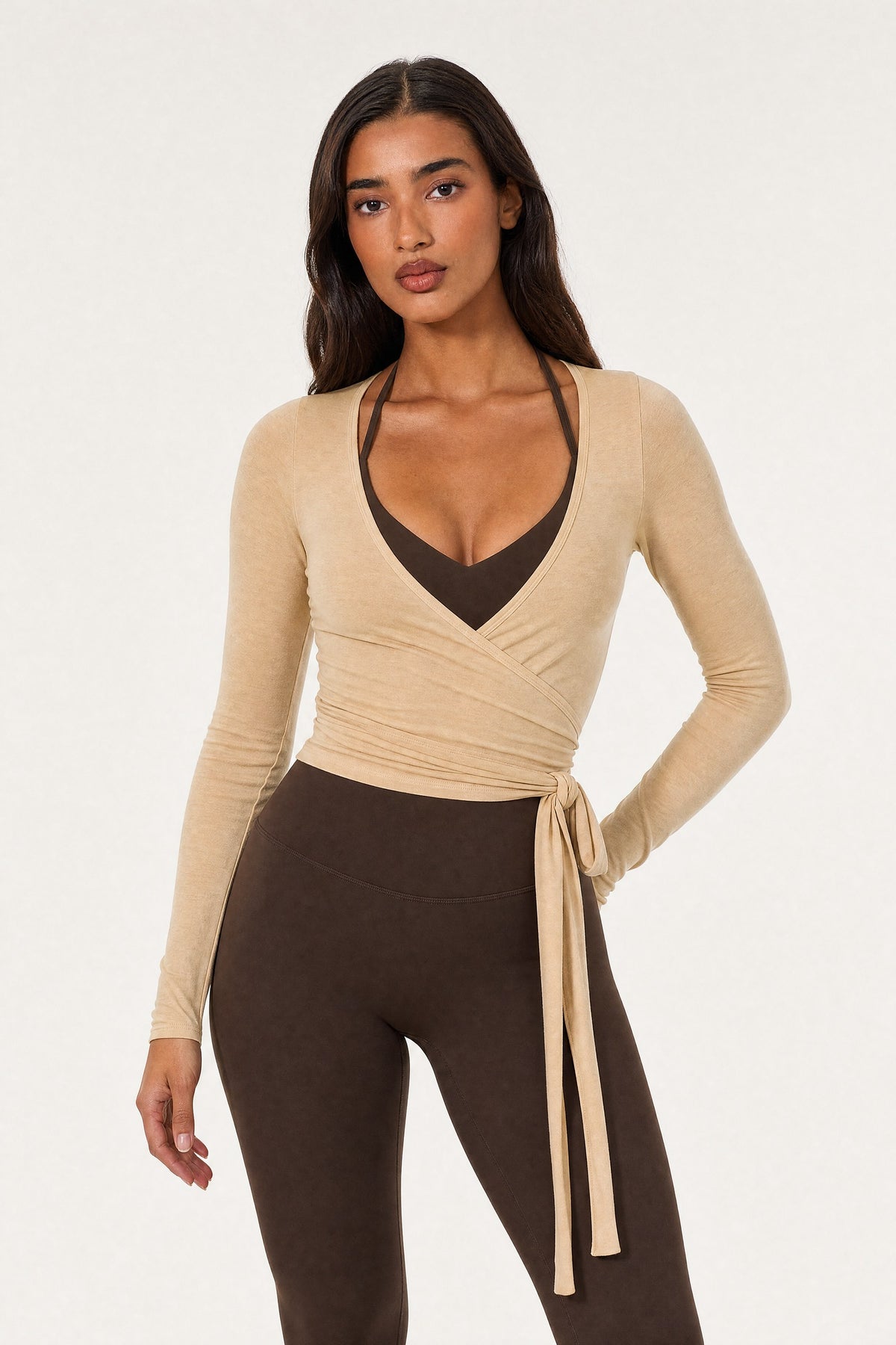 Ballet Wrap Blouse – Dune