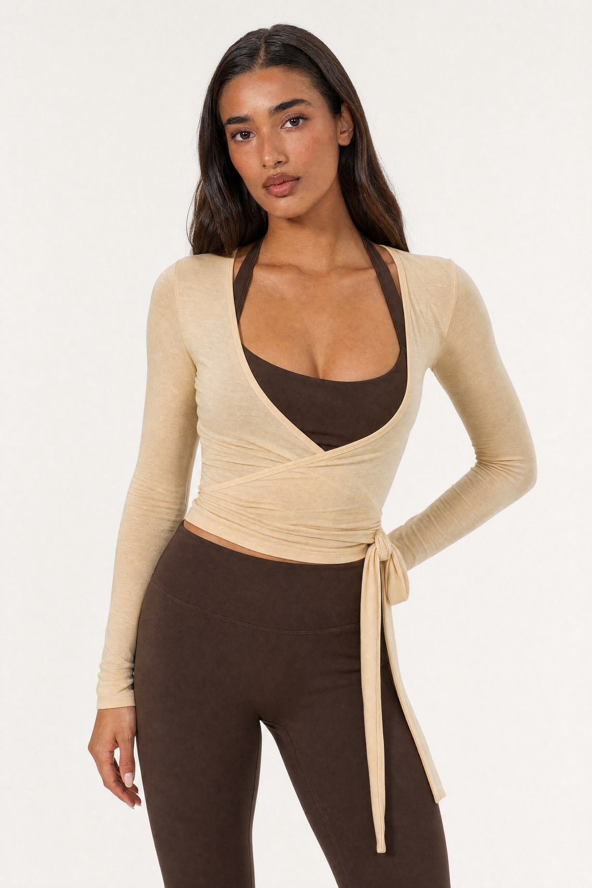 Ballet Wrap Blouse – Dune