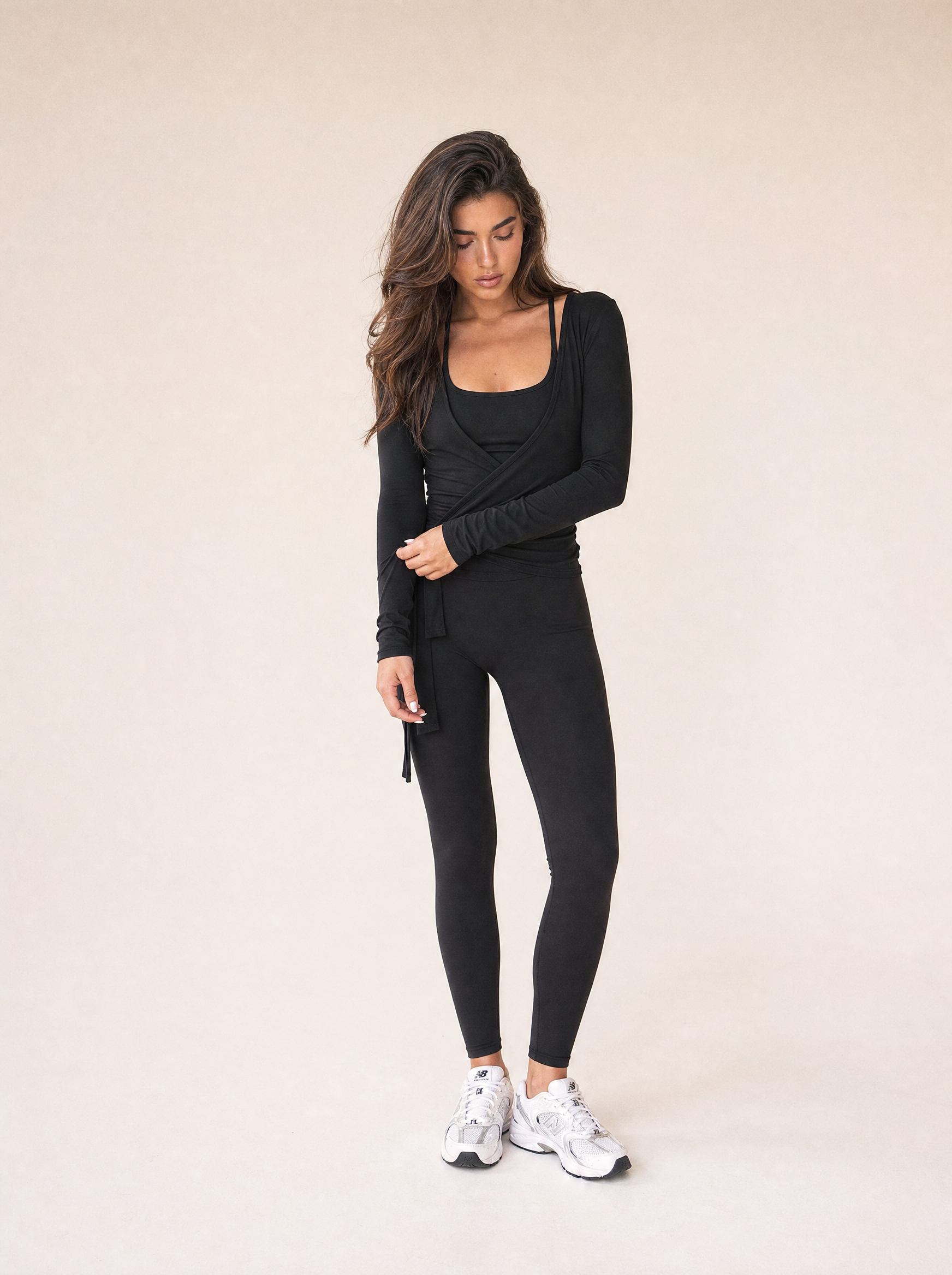 Ballet Wrap Blouse Onyx
