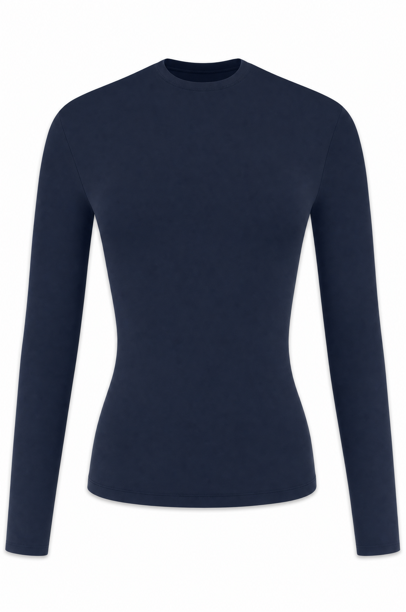 Midnight long-sleeve ghost mannequin front