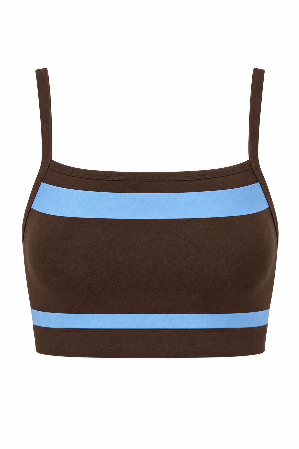 Contrast Band Cami Top Walnut – ghost top front