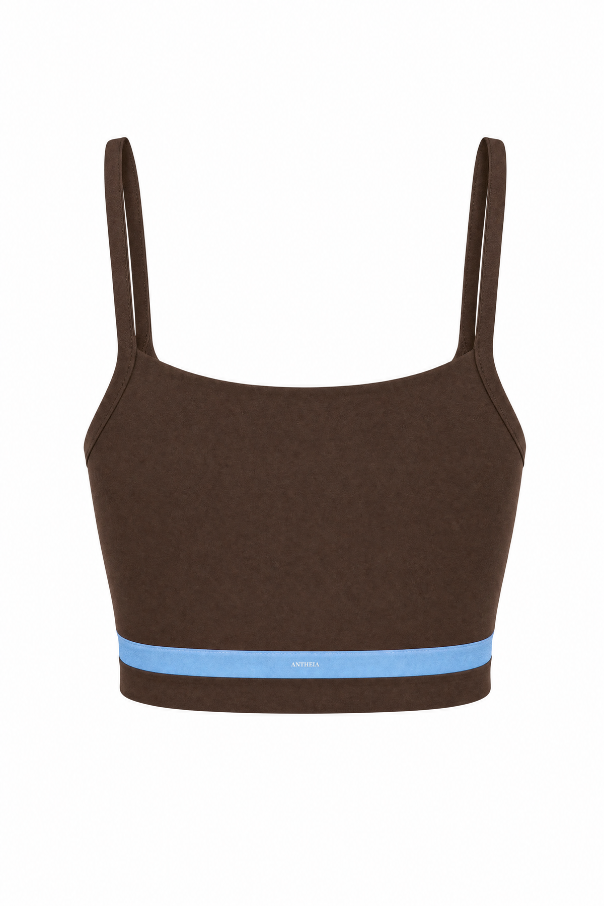 Contrast Band Cami Top Walnut – ghost top back logo detail