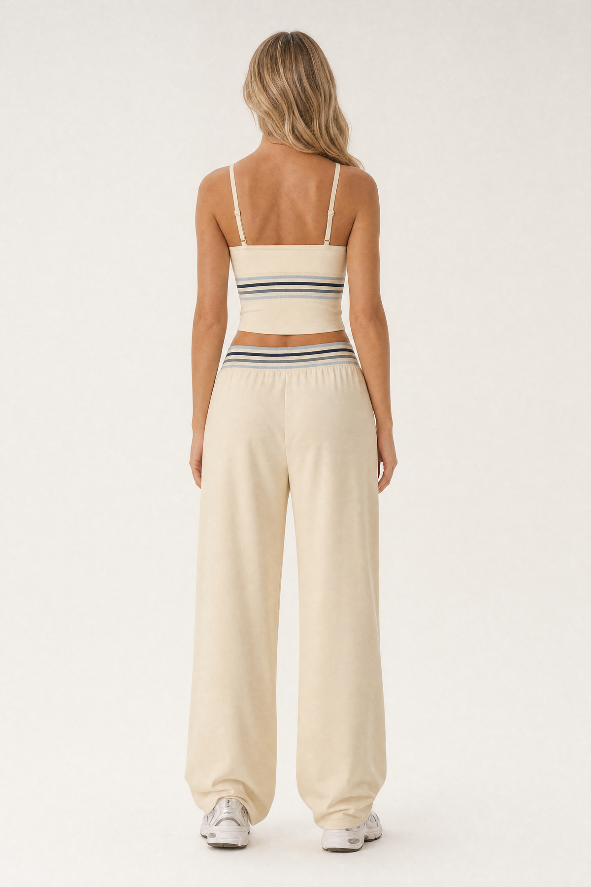 Rib Band V Cami Vanilla – back