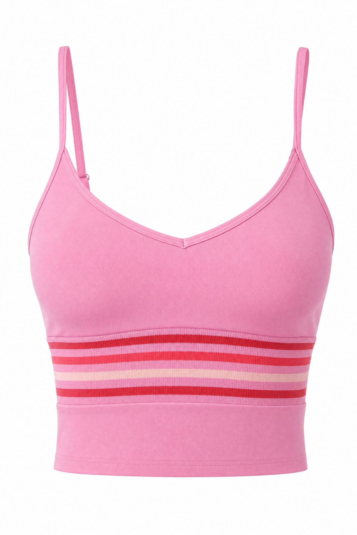 Rib Band V Cami Raspberry – ghost top front