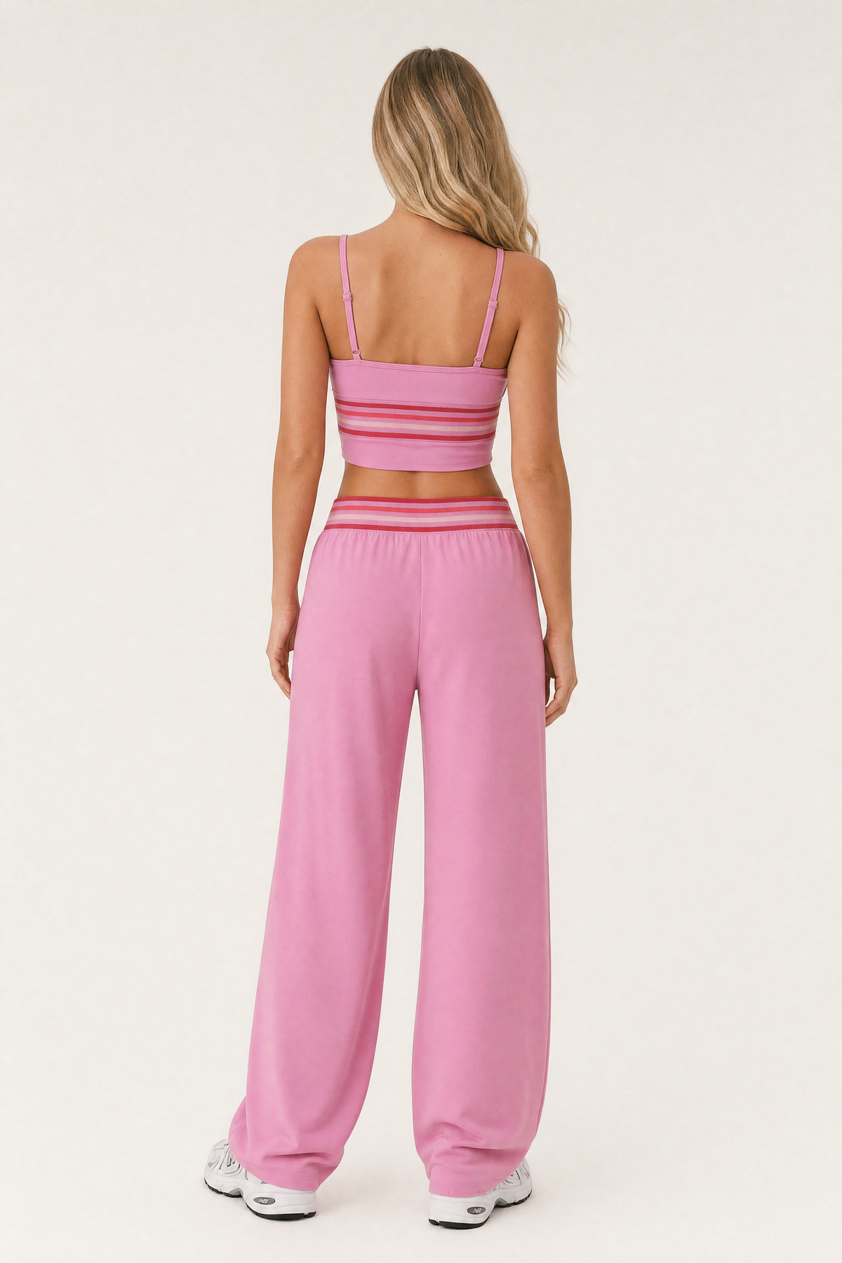 Rib Band V Cami Raspberry – back