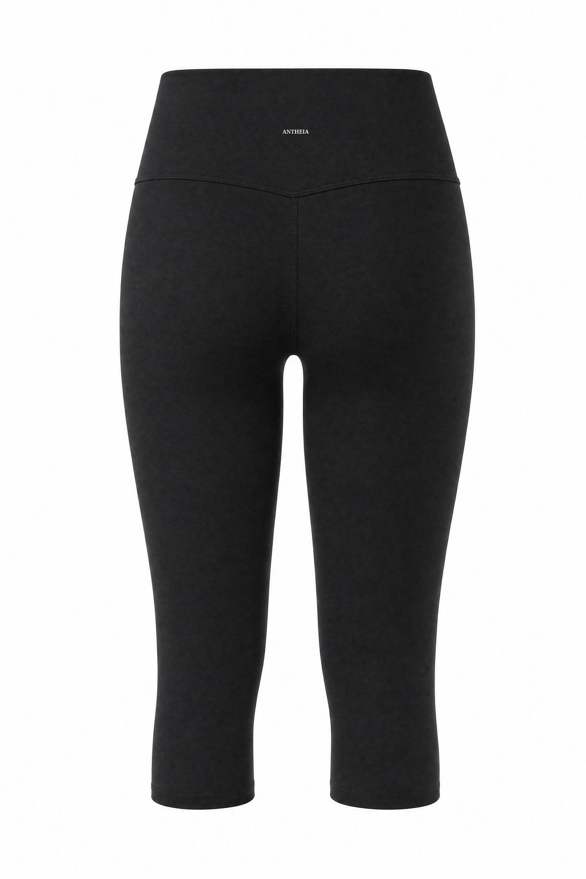 High Waist Capri Noir – ghost capri back logo detail